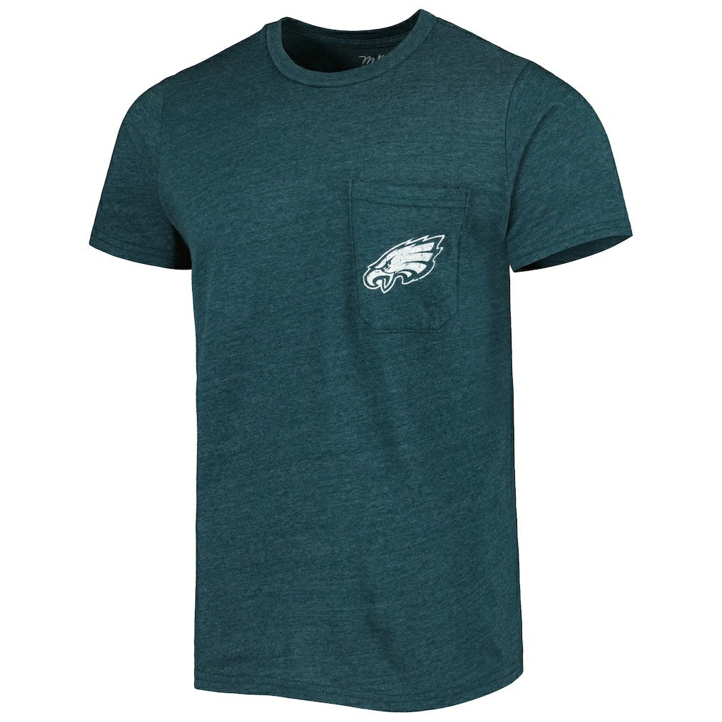 NFL Philadelphia Eagles Majestic Threads Tri-Blend Pocket T-Shirt