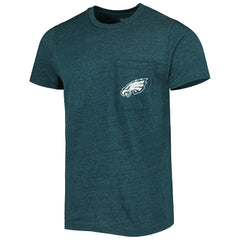 NFL Philadelphia Eagles Majestic Threads Tri-Blend Pocket T-Shirt