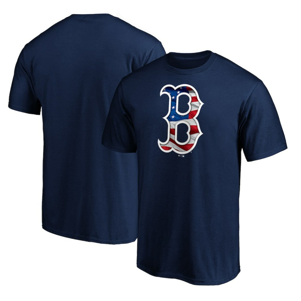 Boston Red Sox Team Banner Wave T-Shirt - Navy