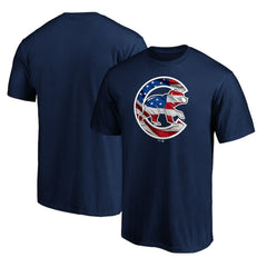 Chicago Cubs Team Banner Wave T-Shirt - Navy