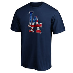 Los Angeles Dodgers Team Banner Wave T-Shirt - Navy
