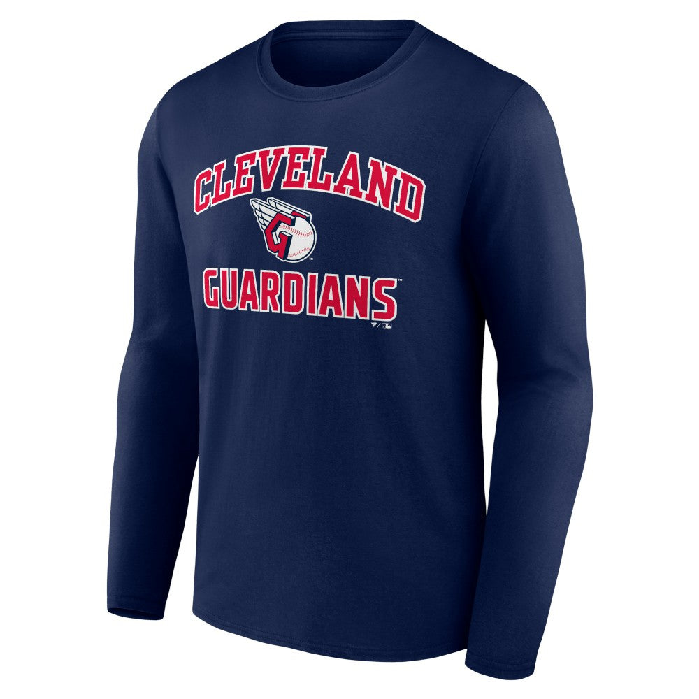 Cleveland Guardians Heart & Soul Long Sleeve T-Shirt - Navy
