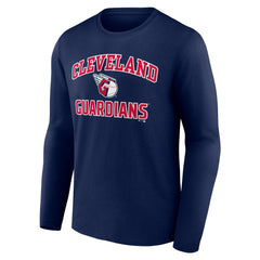Cleveland Guardians Heart & Soul Long Sleeve T-Shirt - Navy