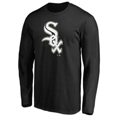 Chicago White Sox Team Official Logo Long Sleeve T-Shirt - Black