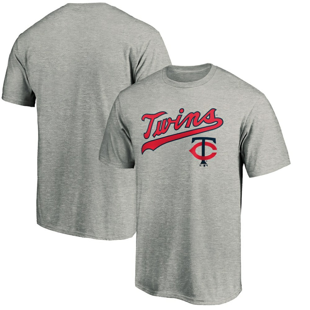 Minnesota Twins Team Wahconah T-Shirt - Heather Gray