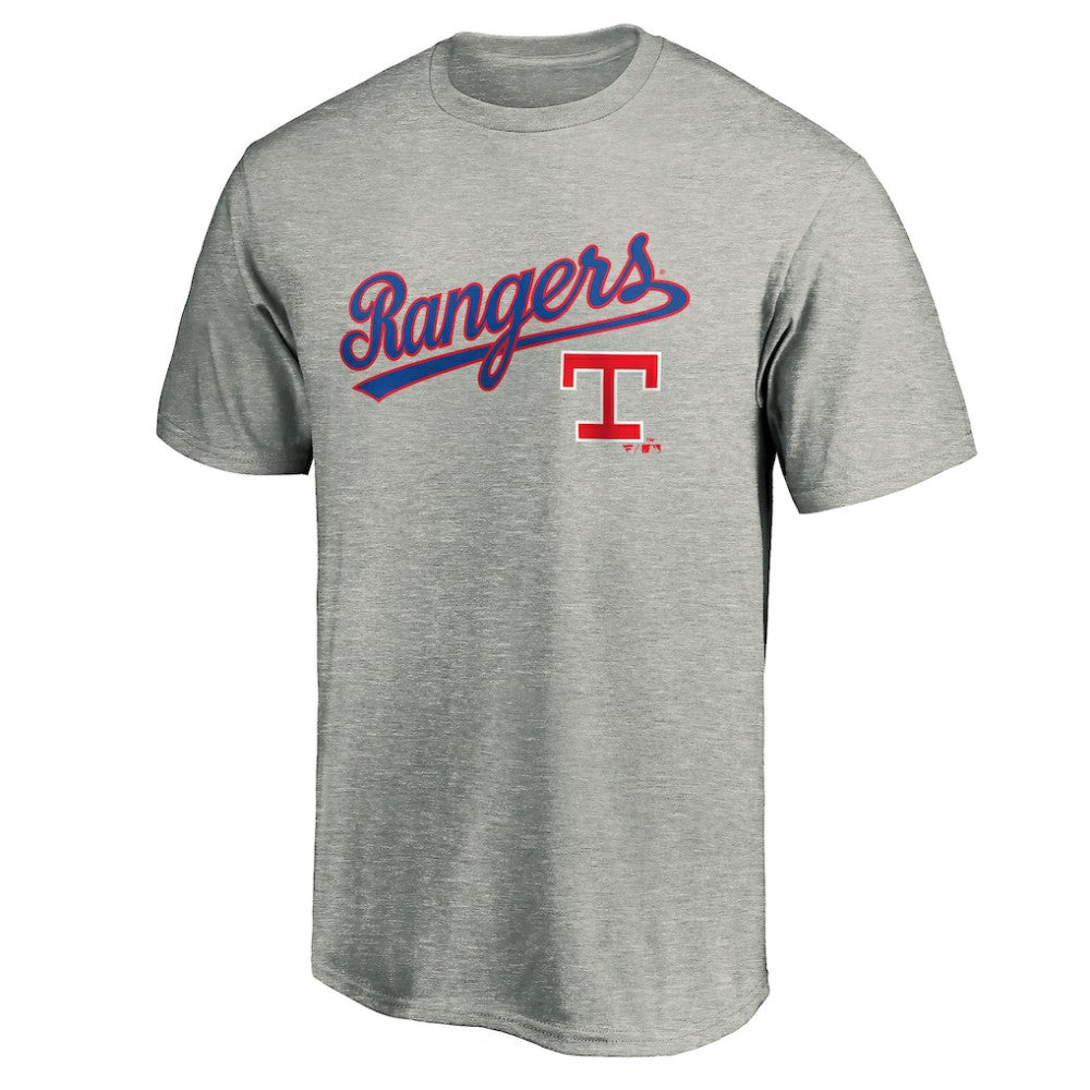 Texas Rangers Team Wahconah T-Shirt - Heather Gray