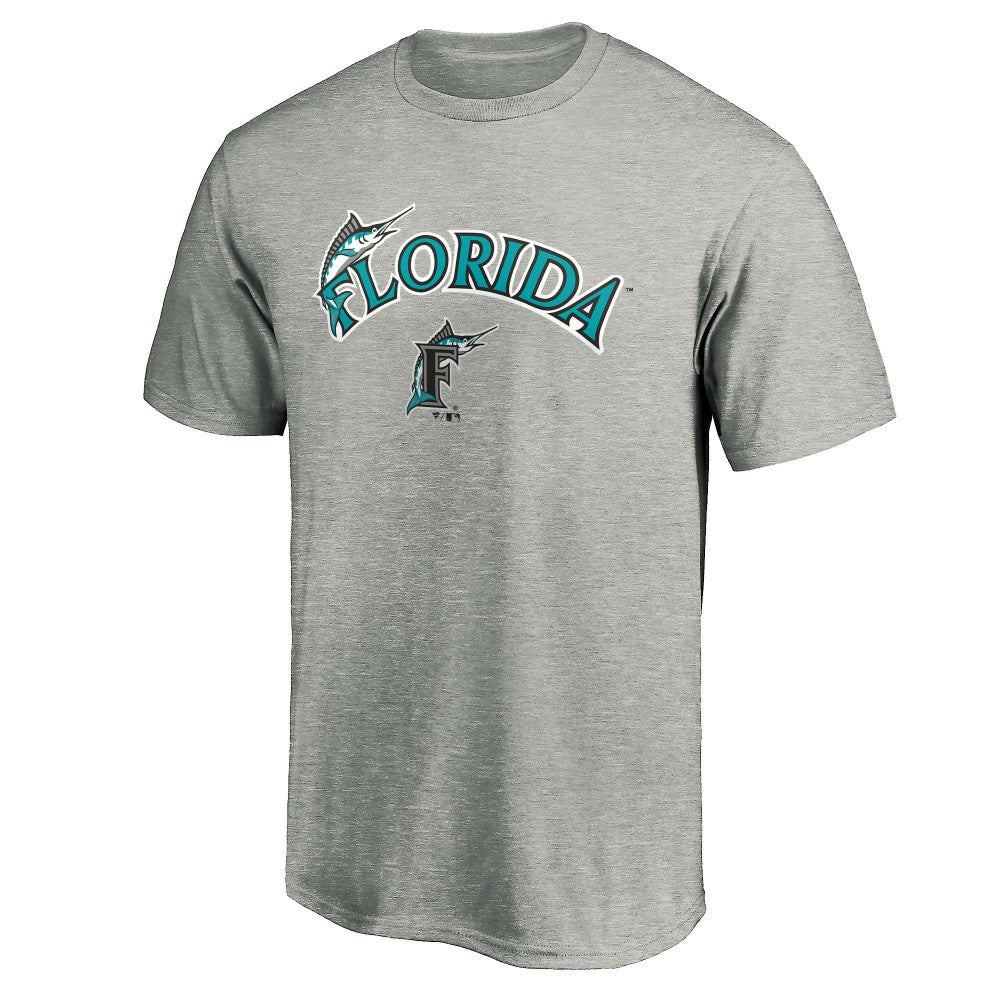Florida Marlins Cooperstown Collection Team Wahconah T-Shirt - Heather Gray