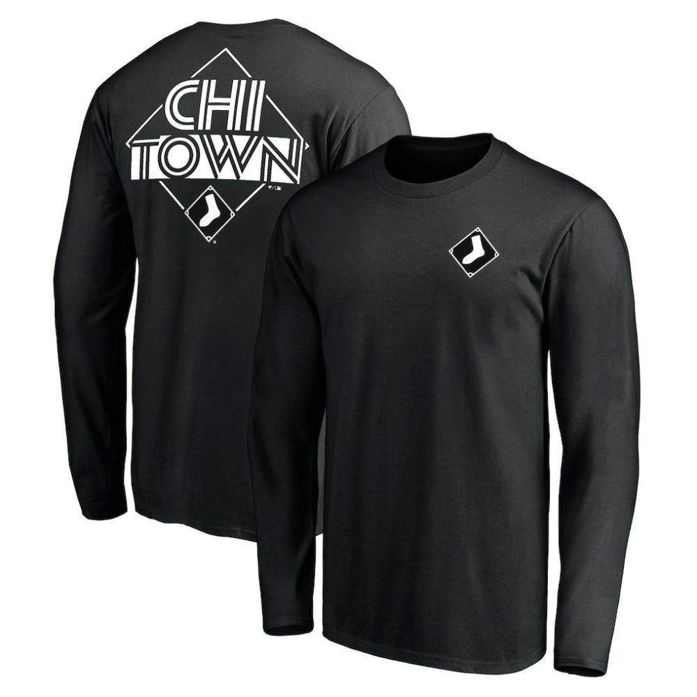 Chicago White Sox Team Hometown Collection Chi Town Long Sleeve T-Shirt - Black