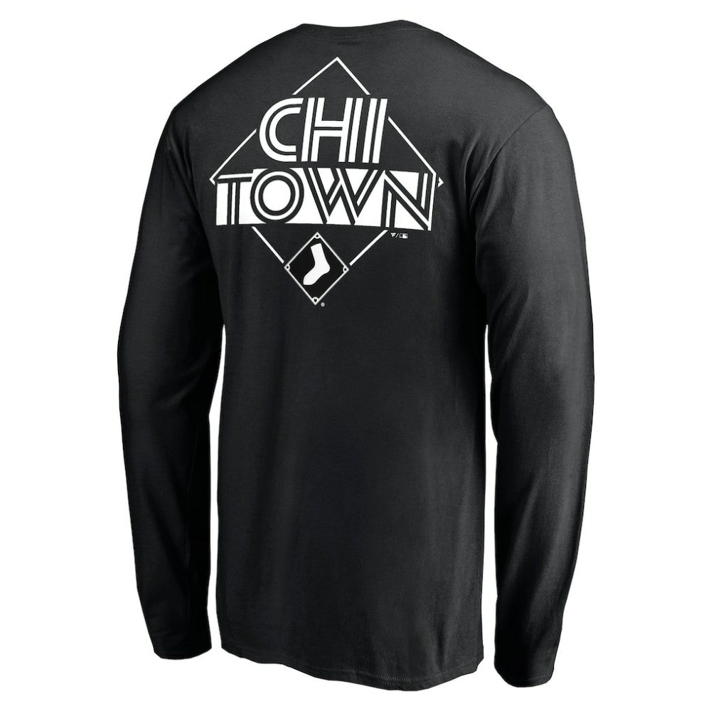 Chicago White Sox Team Hometown Collection Chi Town Long Sleeve T-Shirt - Black