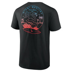 Miami Marlins Team Hometown Collection Surf's Up T-Shirt - Black