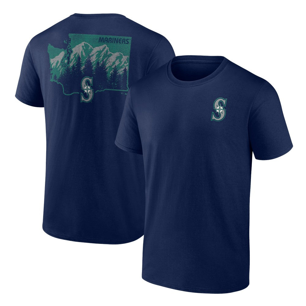 Seattle Mariners Team Hometown Collection Washington State T-Shirt - Navy