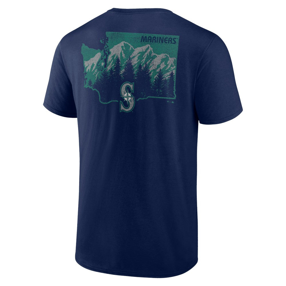 Seattle Mariners Team Hometown Collection Washington State T-Shirt - Navy