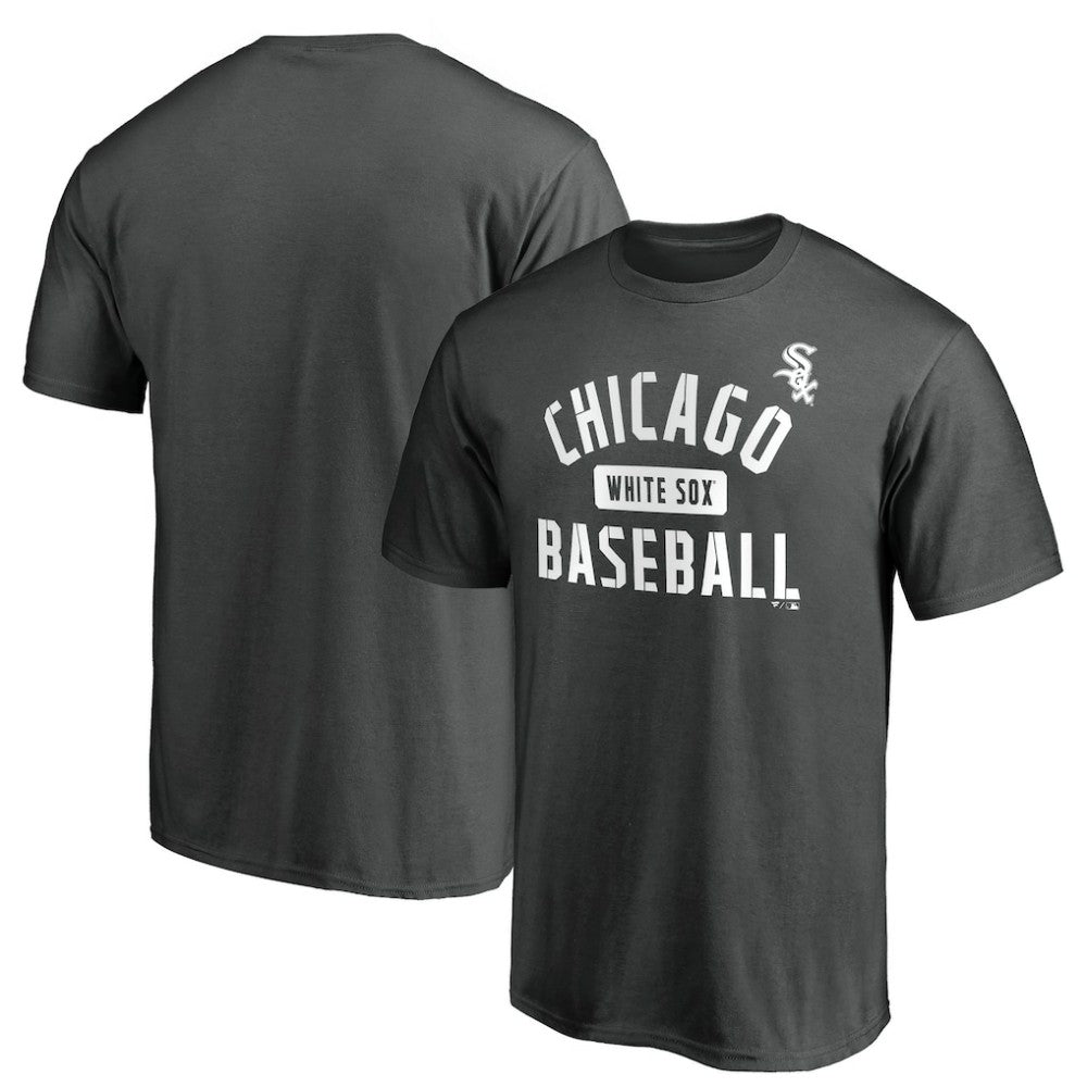 Chicago White Sox Team Primary Pill T-Shirt - Charcoal