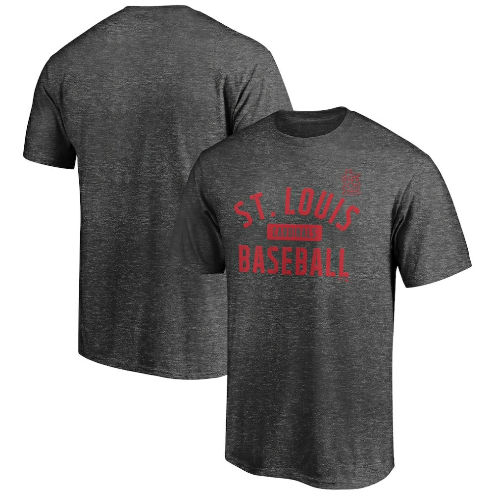 St. Louis Cardinals Team Primary Pill T-Shirt - Charcoal