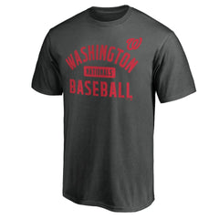 Washington Nationals Team Primary Pill T-Shirt - Charcoal