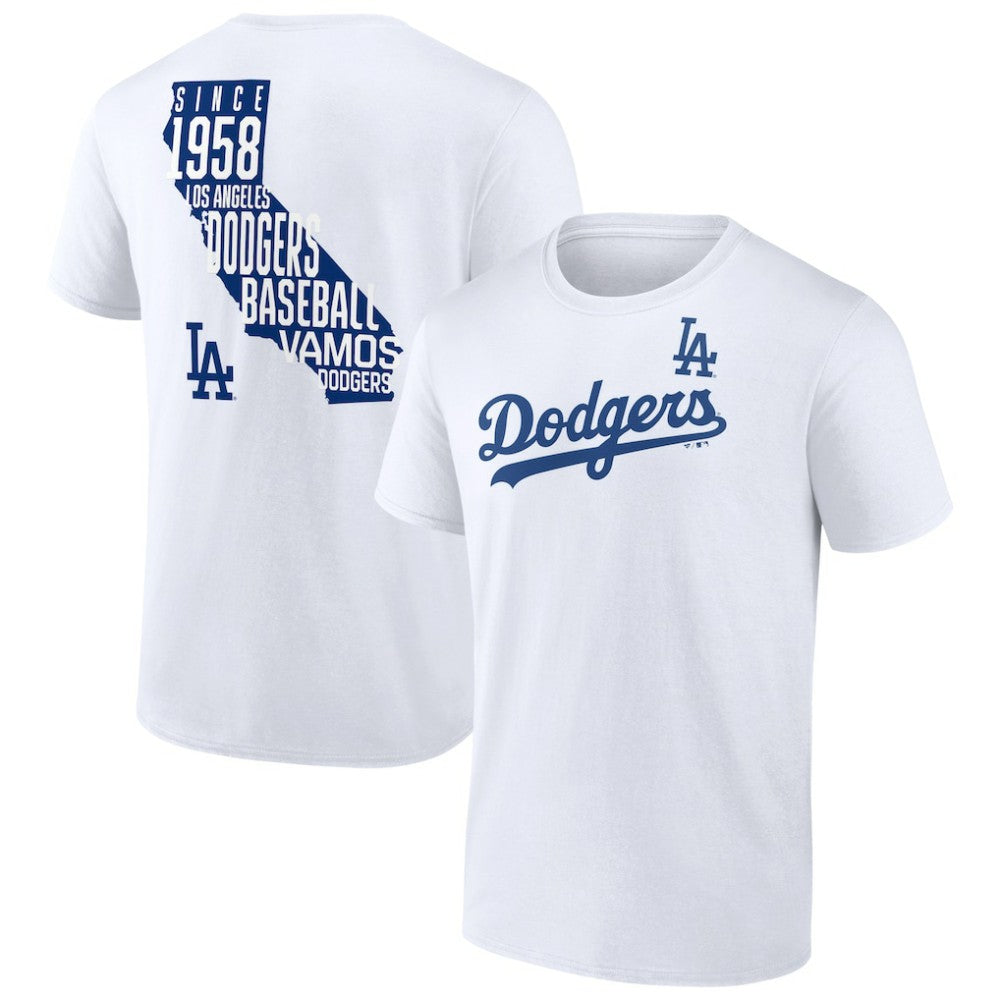 Los Angeles Dodgers Team Hot Shot T-Shirt - White