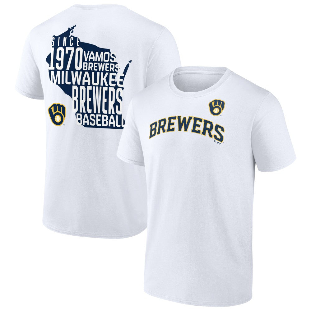 Milwaukee Brewers Team Hot Shot T-Shirt - White