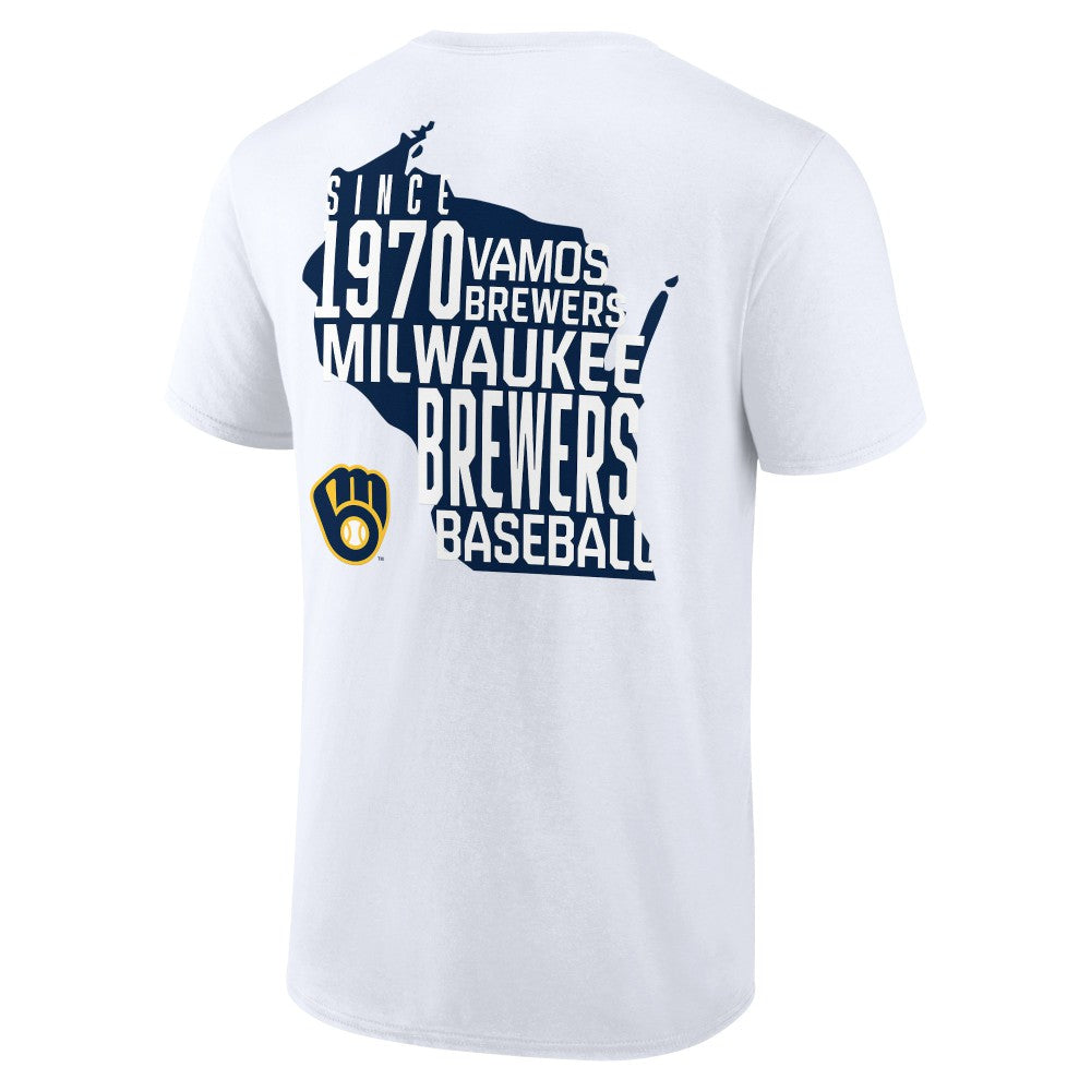 Milwaukee Brewers Team Hot Shot T-Shirt - White