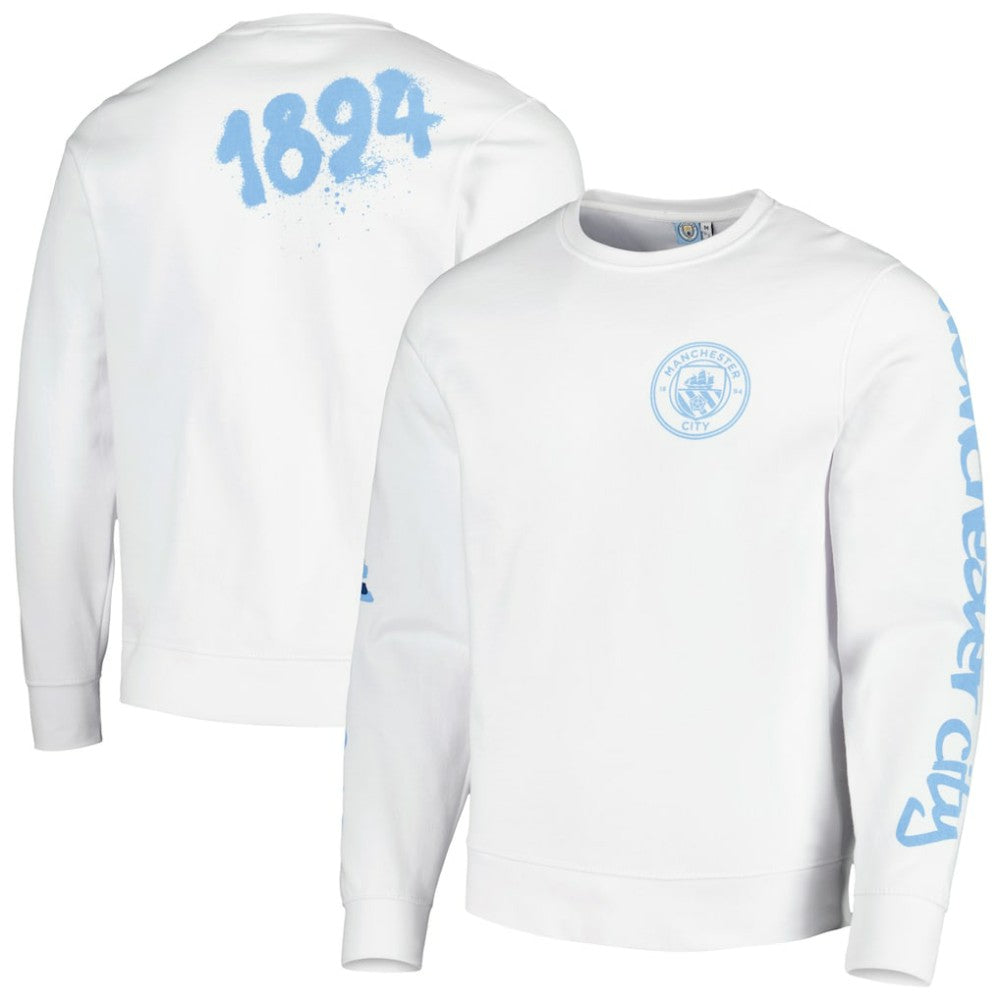 Manchester City Graffiti Pullover Sweatshirt / Soccer Outlet