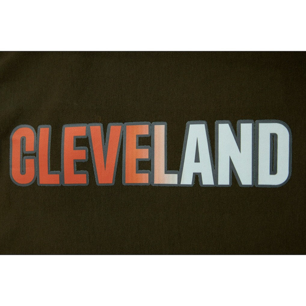 NFL Cleveland Browns Pro Standard Women's Ombre Wordmark Classic Cropped Tank Top
