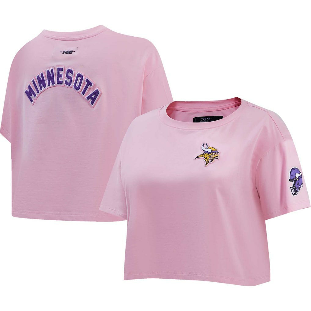 NFL Minnesota Vikings Pro Standard Women's Cropped Boxy T-Shirt