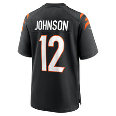 NFL Cincinnati Bengals Tyron Johnson  Home Game Player Jersey