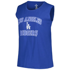 Los Angeles Dodgers Profile Women's Plus Size Tank Top - Royal
