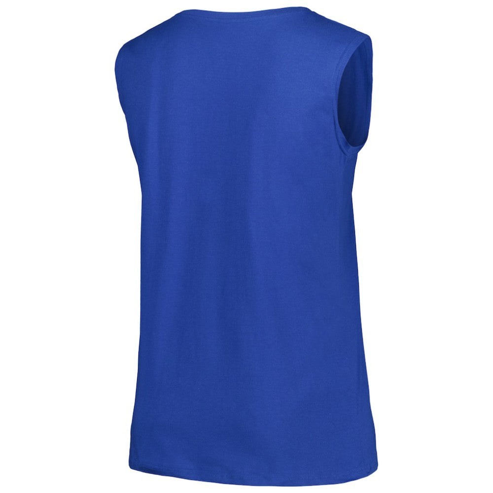Los Angeles Dodgers Profile Women's Plus Size Tank Top - Royal