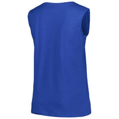 Los Angeles Dodgers Profile Women's Plus Size Tank Top - Royal