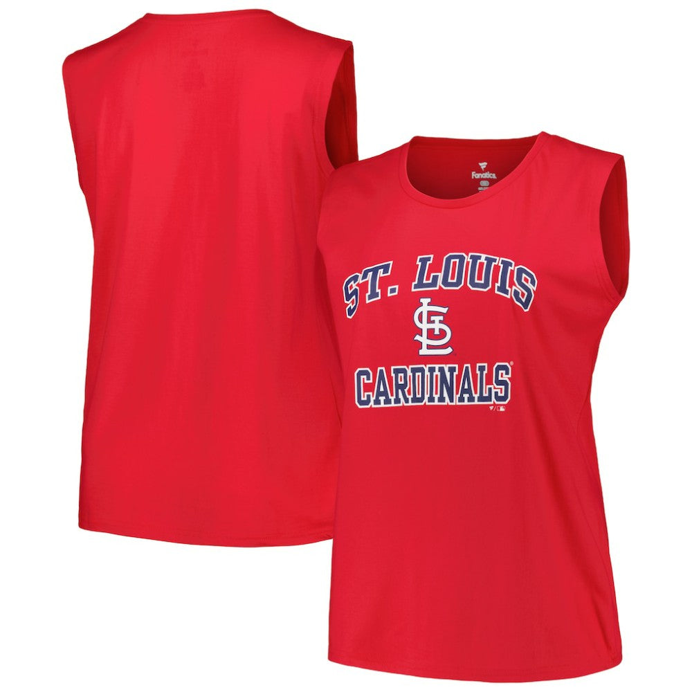 St. Louis Cardinals Profile Women's Plus Size Tank Top - Red