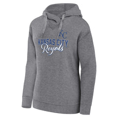 Profile Kansas City Royals Women's Plus Size Pullover Hoodie - Heather Gray