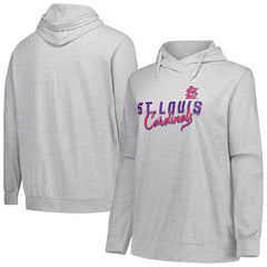 Profile St. Louis Cardinals Women's Plus Size Pullover Hoodie - Heather Gray