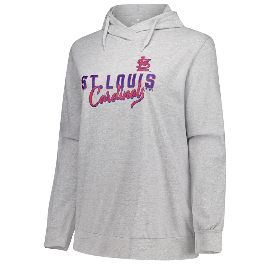Profile St. Louis Cardinals Women's Plus Size Pullover Hoodie - Heather Gray