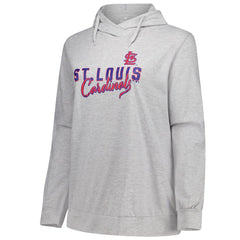 Profile St. Louis Cardinals Women's Plus Size Pullover Hoodie - Heather Gray