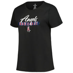 Los Angeles Angels Profile Women's Plus Size T-Shirt Combo Pack - Black/Heather Gray