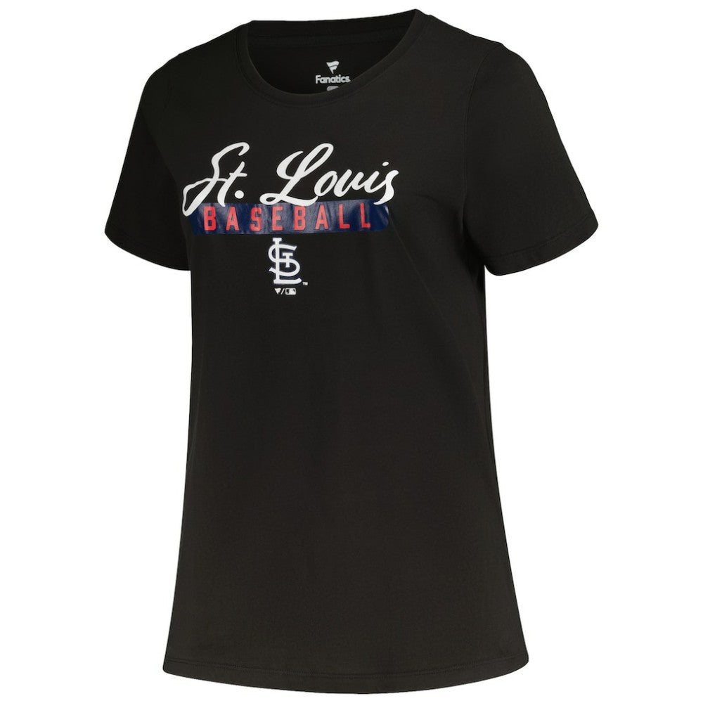 St. Louis Cardinals Profile Women's Plus Size T-Shirt Combo Pack - Black/Heather Gray