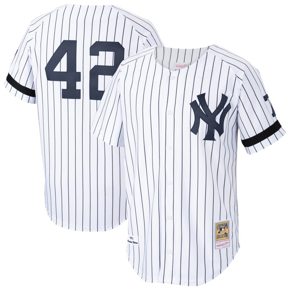 Mariano Rivera New York Yankees Cooperstown Collection 1995 Authentic Player Jersey - White | New Era