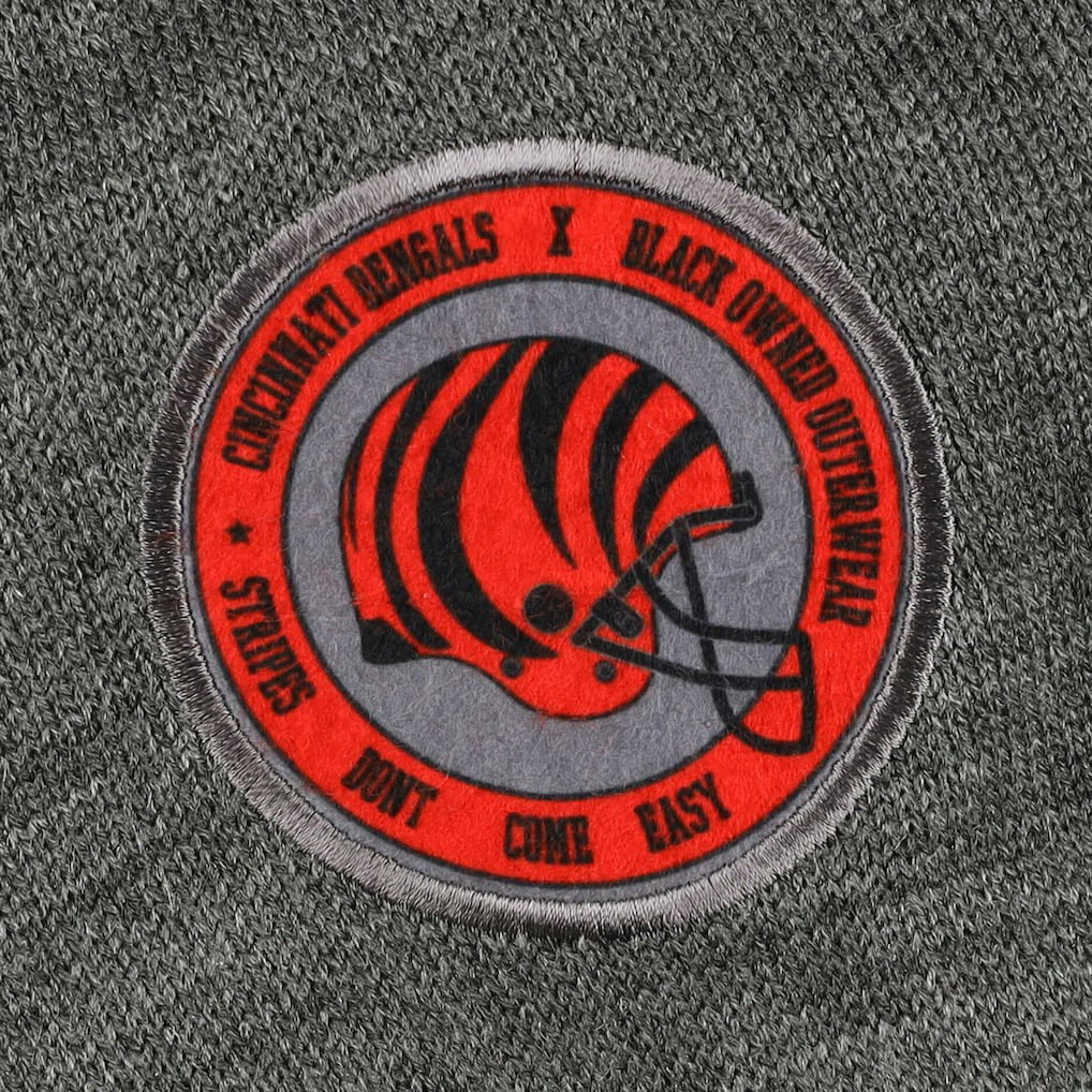 NFL Cincinnati Bengals x BlaCkOWned Stripes Don't Come Easy Pullover Hoodie