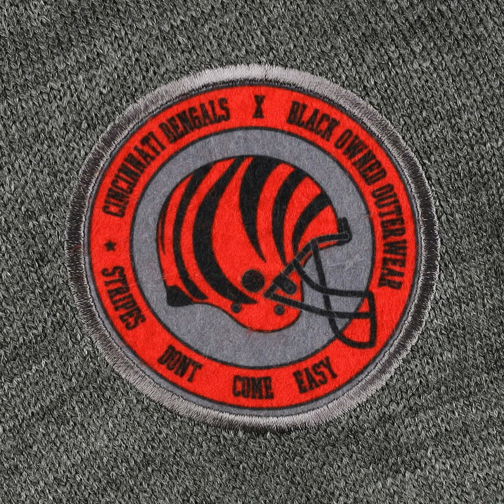 NFL Cincinnati Bengals x BlaCkOWned Stripes Don't Come Easy Pullover Hoodie