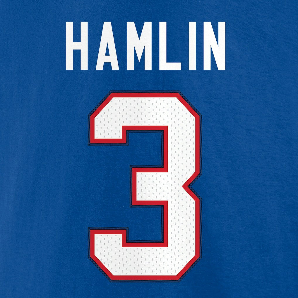 NFL Buffalo Bills Damar Hamlin  Icon Name & Number T-Shirt