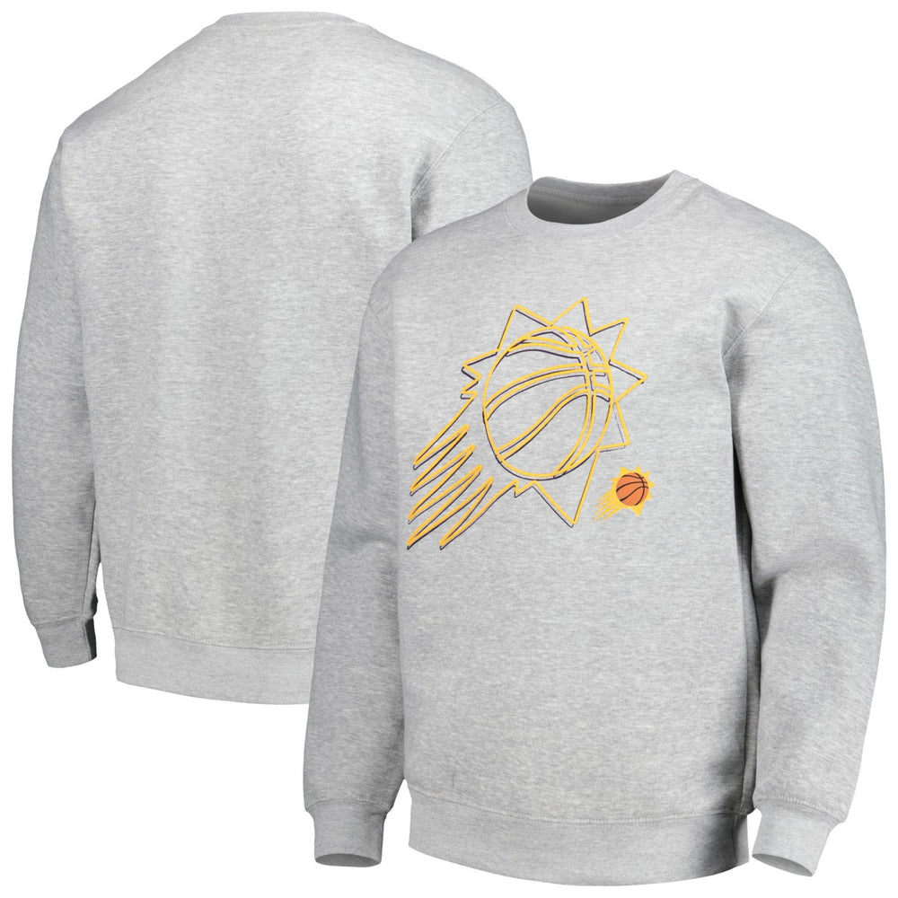 Phoenix Suns Stadium Essentials Unisex Element Logo Pop Pullover Sweatshirt - Heather Gray for sale