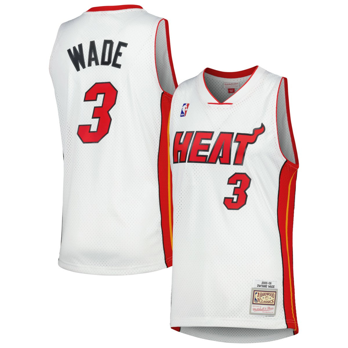 Dwyane Wade Miami Heat 2005/06 Hardwood Classics Swingman Jersey - White | Mitchell & Ness cheap