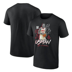 Usman Garuba Houston Rockets Player Name & Number Competitor T-Shirt - Black online
