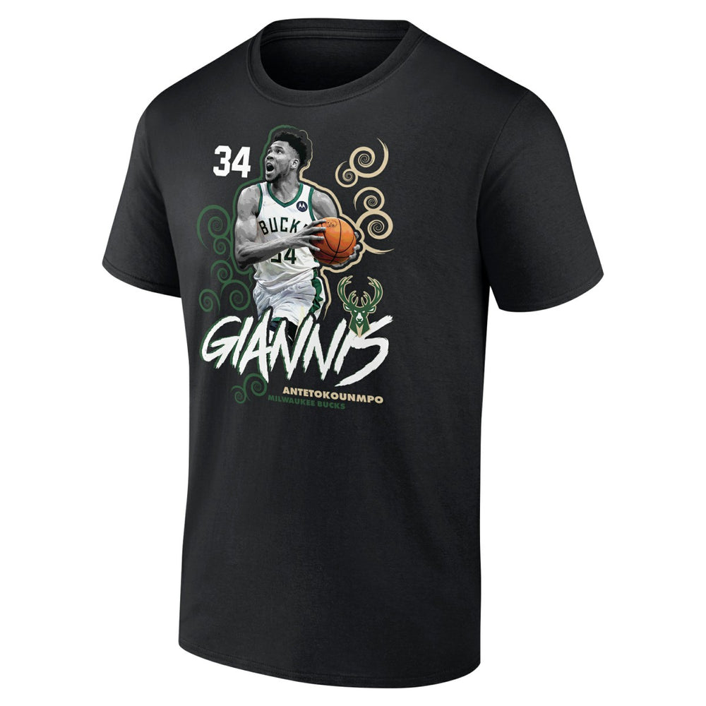 Giannis Antetokounmpo Milwaukee Bucks Competitor T-Shirt - Black online