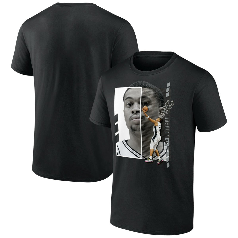 Keldon Johnson San Antonio Spurs Jump Pass T-Shirt - Black on sale
