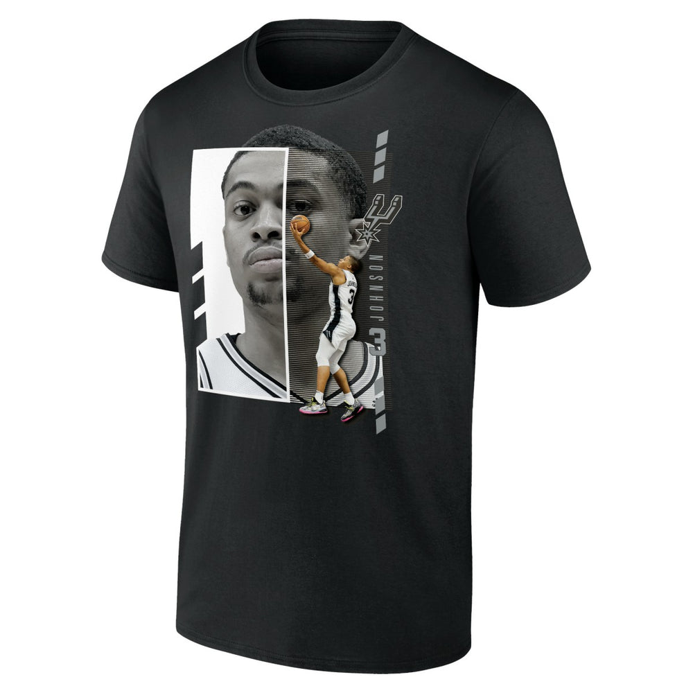 Keldon Johnson San Antonio Spurs Jump Pass T-Shirt - Black on sale