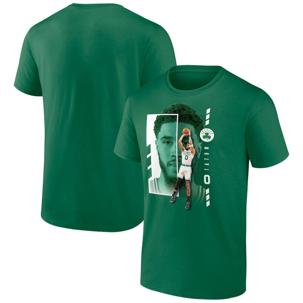 Jayson Tatum Boston Celtics Jump Pass T-Shirt - Green sale