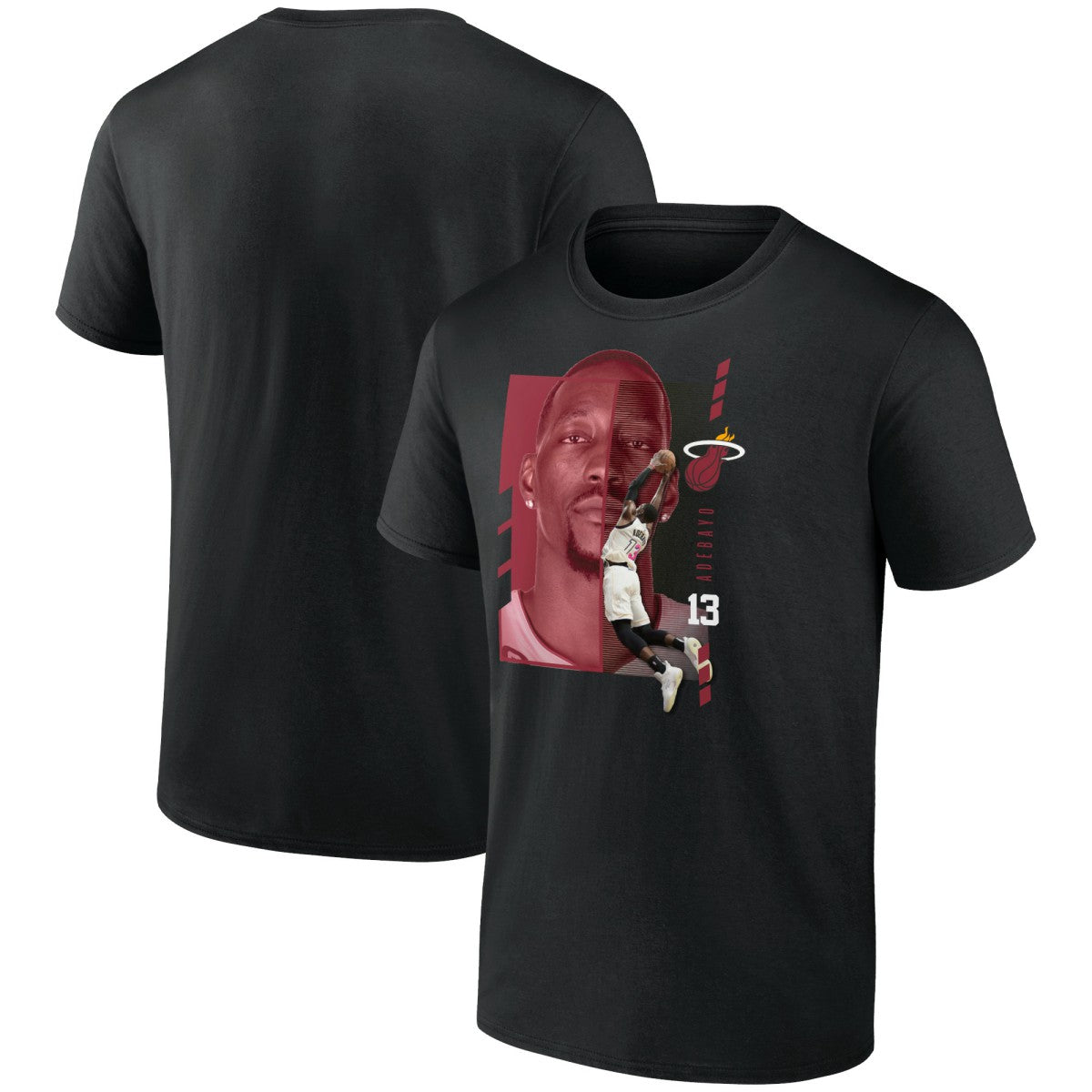 Bam Adebayo Miami Heat Jump Pass T-Shirt - Black cheap