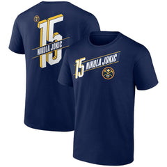Nikola Jokic Denver Nuggets Full-Court Press Name & Number T-Shirt sale - Navy on sale