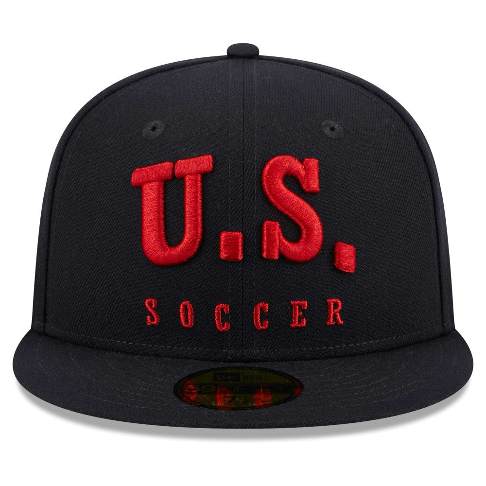 USMNT New Era Text 59FIFTY Fitted Hat / Soccer Hot sale